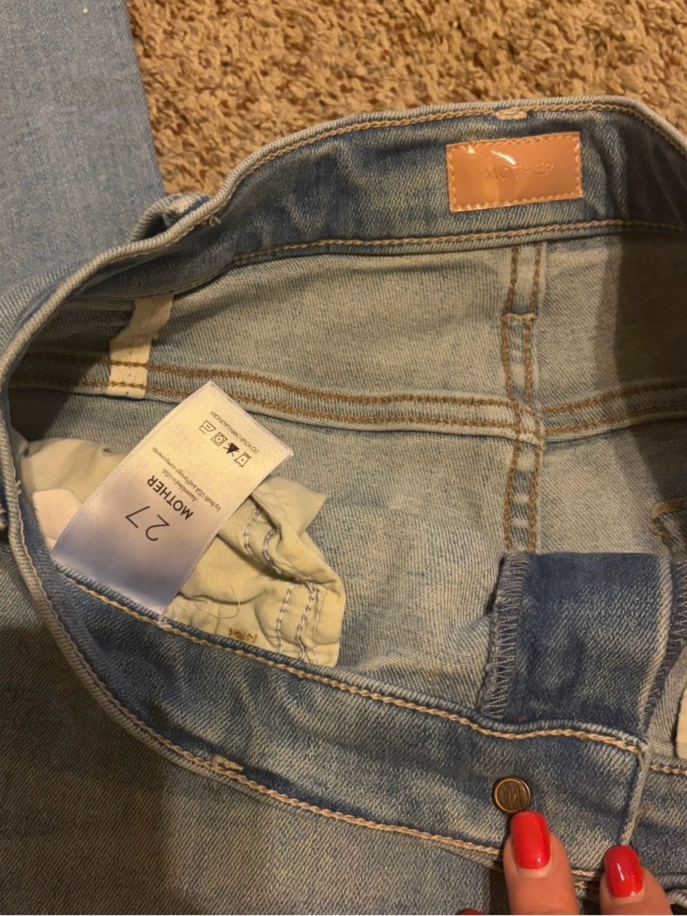 MOTHER The Hustler Jean in Au Revoir wash. Size 27 - Picture 5 of 5